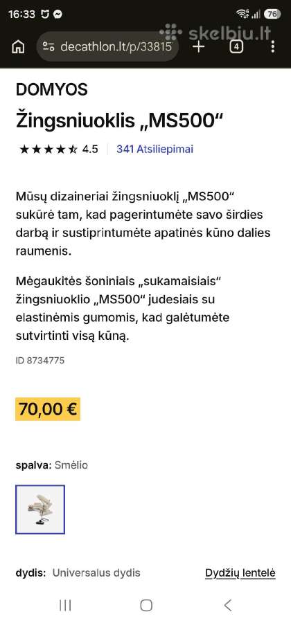 Domyos steperis/žingsniuoklis - nuotraukos Nr. 4