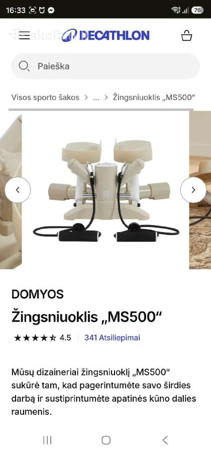 Domyos steperis/žingsniuoklis - nuotraukos Nr. 5