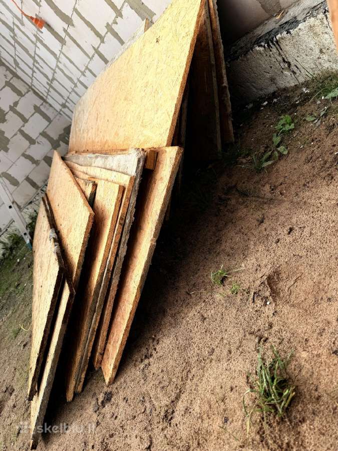 Naudotos Osb plokštės po statybų – įvairių dydžių - nuotraukos Nr. 3