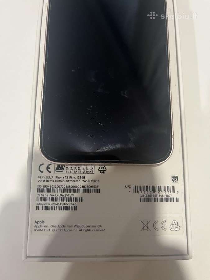 iPhone 13 (Pink / Rožinės spalvos, 128 GB) - nuotraukos Nr. 9