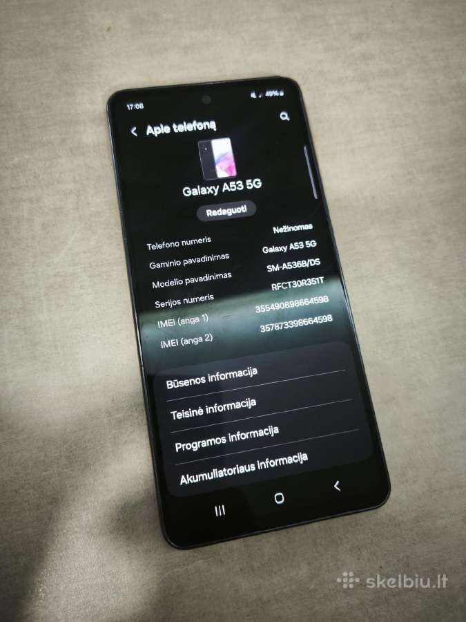 Samsung Galaxy A53 5G - nuotraukos Nr. 7