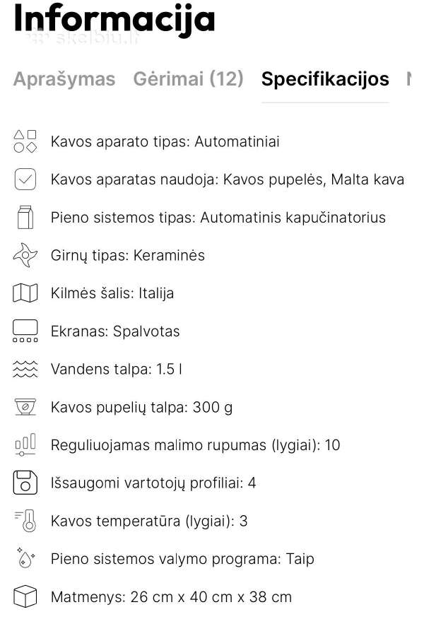 Kavos Aparatas Gaggia Ri9604/01 espresso - nuotraukos Nr. 15