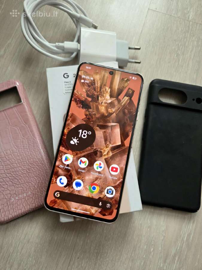 Google Pixel 8 128gb, labai gero stovio, komplekt - nuotraukos Nr. 2