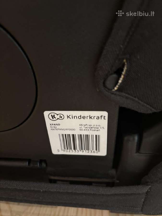 Automobilinė kėdutė Kinderkraft Xpand Isofix - nuotraukos Nr. 6
