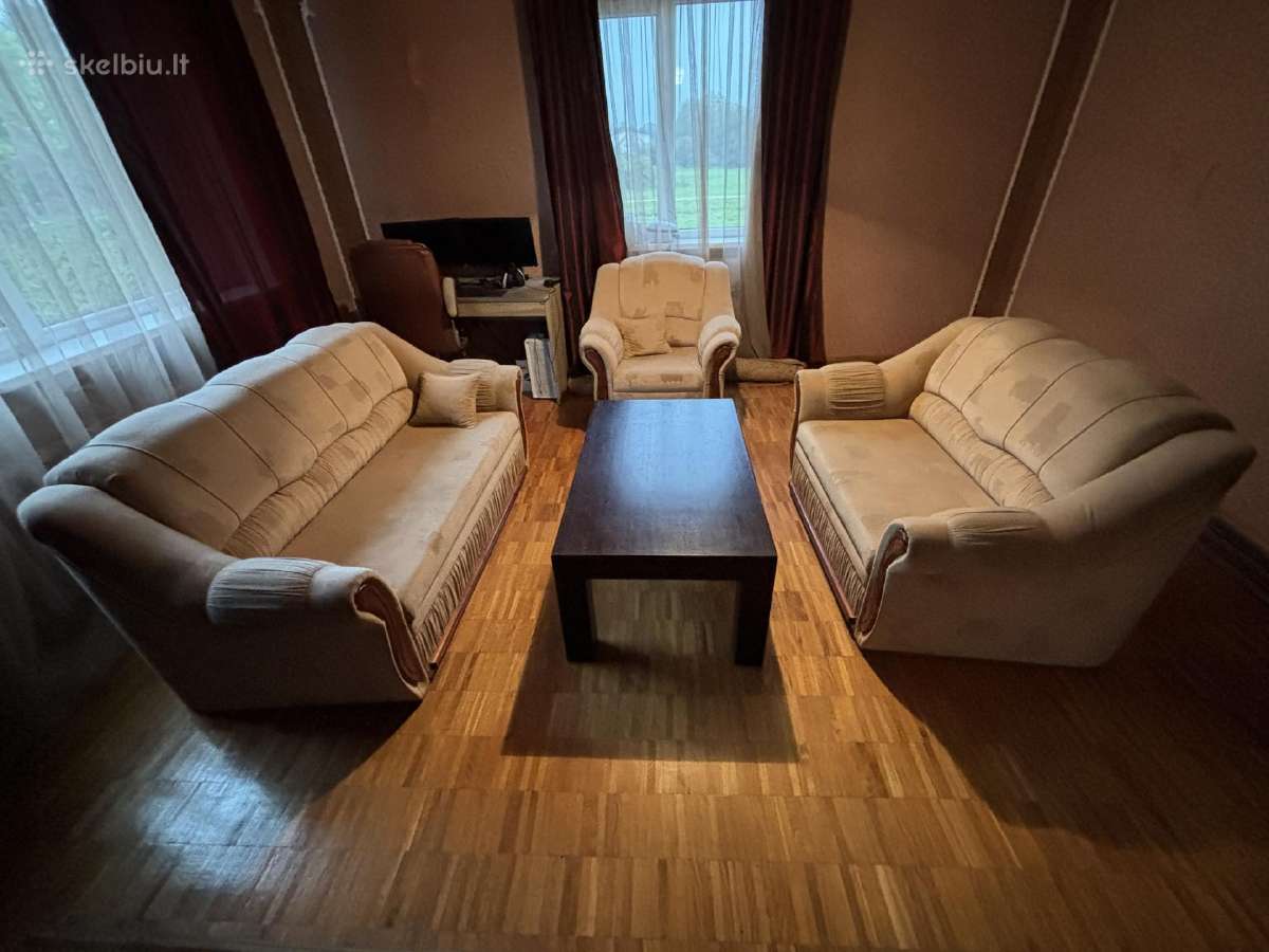 Sofa, svetainės baldų komplektas - nuotraukos Nr. 3