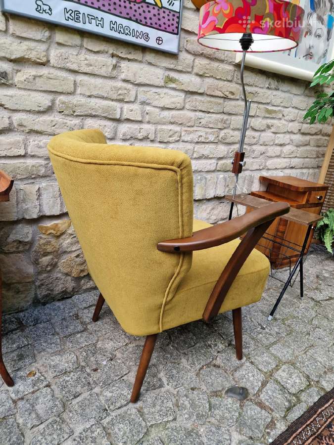 Vintažinis mid century fotelis - nuotraukos Nr. 16