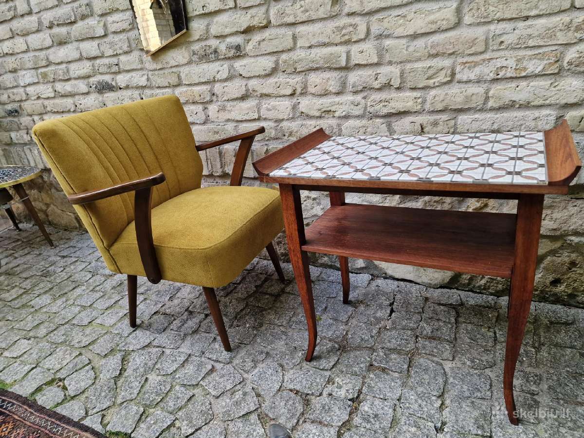 Vintažinis mid century fotelis - nuotraukos Nr. 24