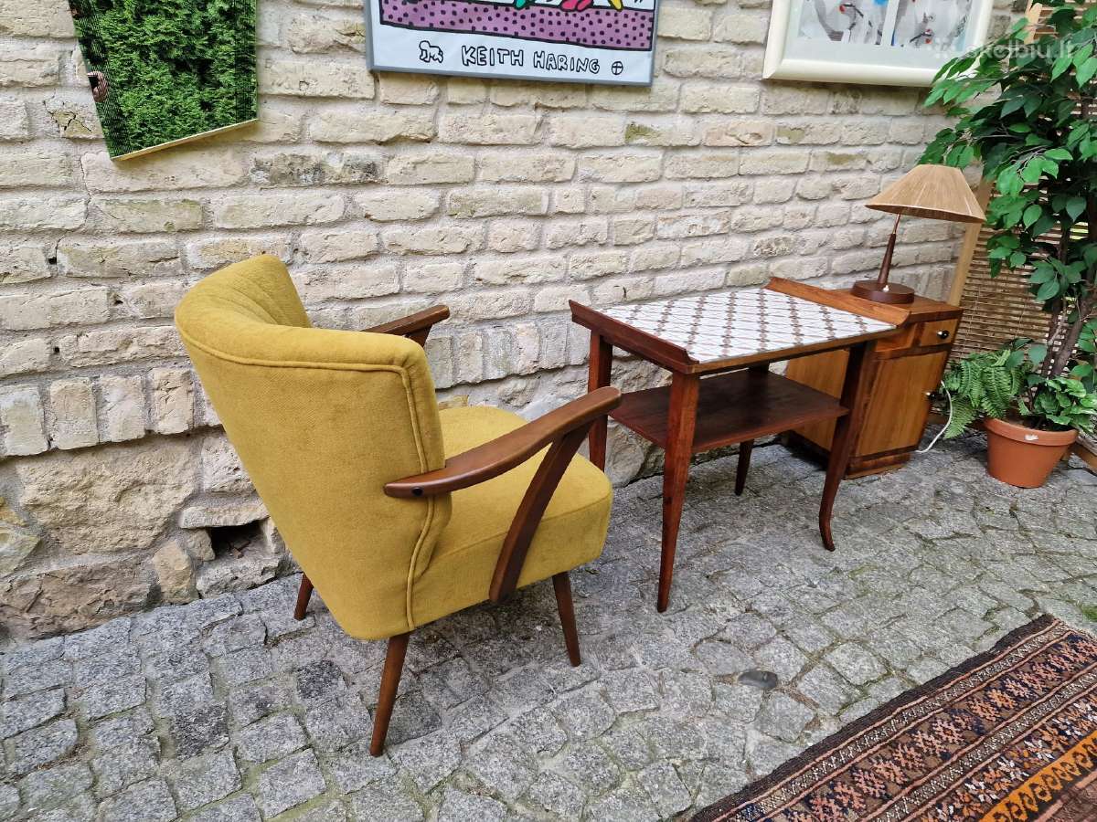 Vintažinis mid century fotelis - nuotraukos Nr. 25