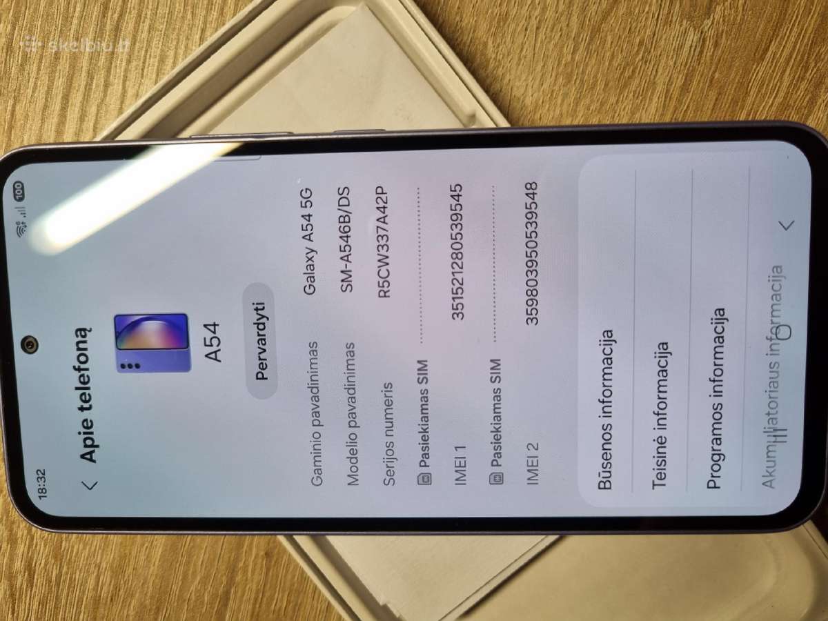 Samsung A54 5G 256gb - nuotraukos Nr. 4