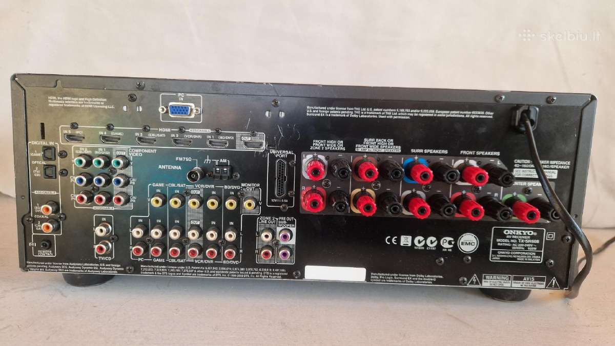 Onkyo Tx-sr608 Stiprintuvas receiveris Hdmi-cec - nuotraukos Nr. 4