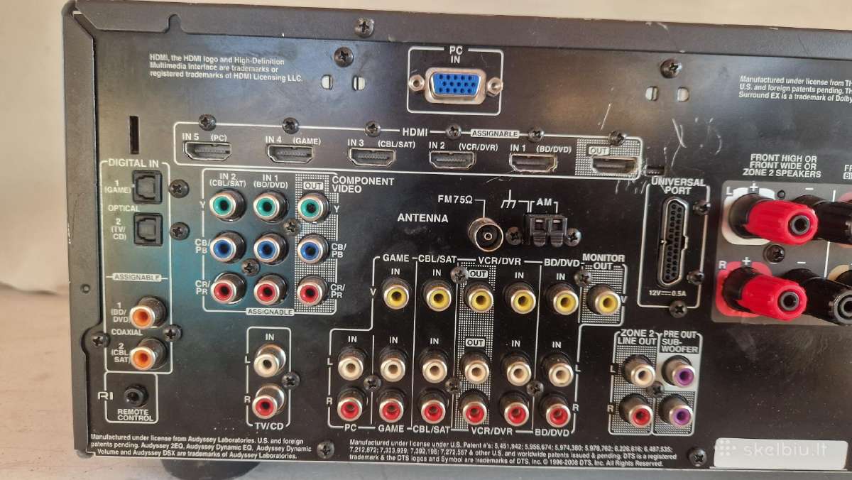 Onkyo Tx-sr608 Stiprintuvas receiveris Hdmi-cec - nuotraukos Nr. 7