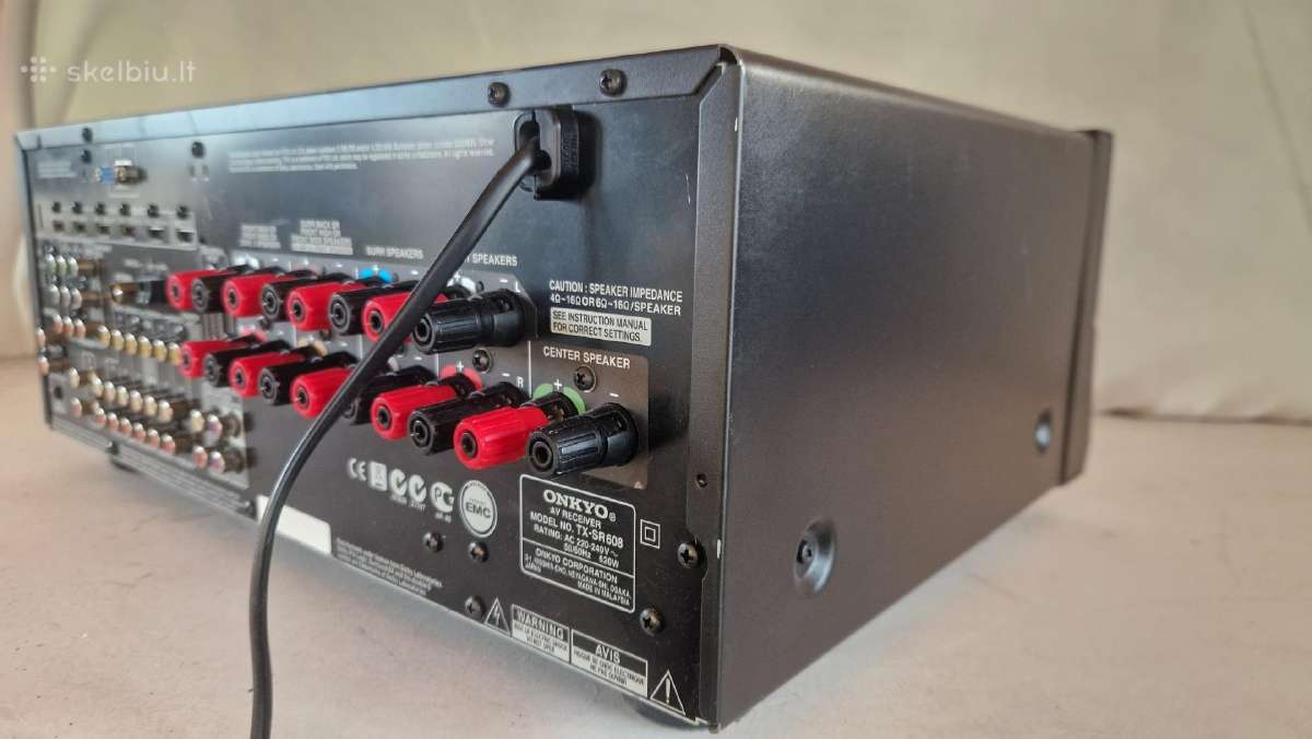 Onkyo Tx-sr608 Stiprintuvas receiveris Hdmi-cec - nuotraukos Nr. 8