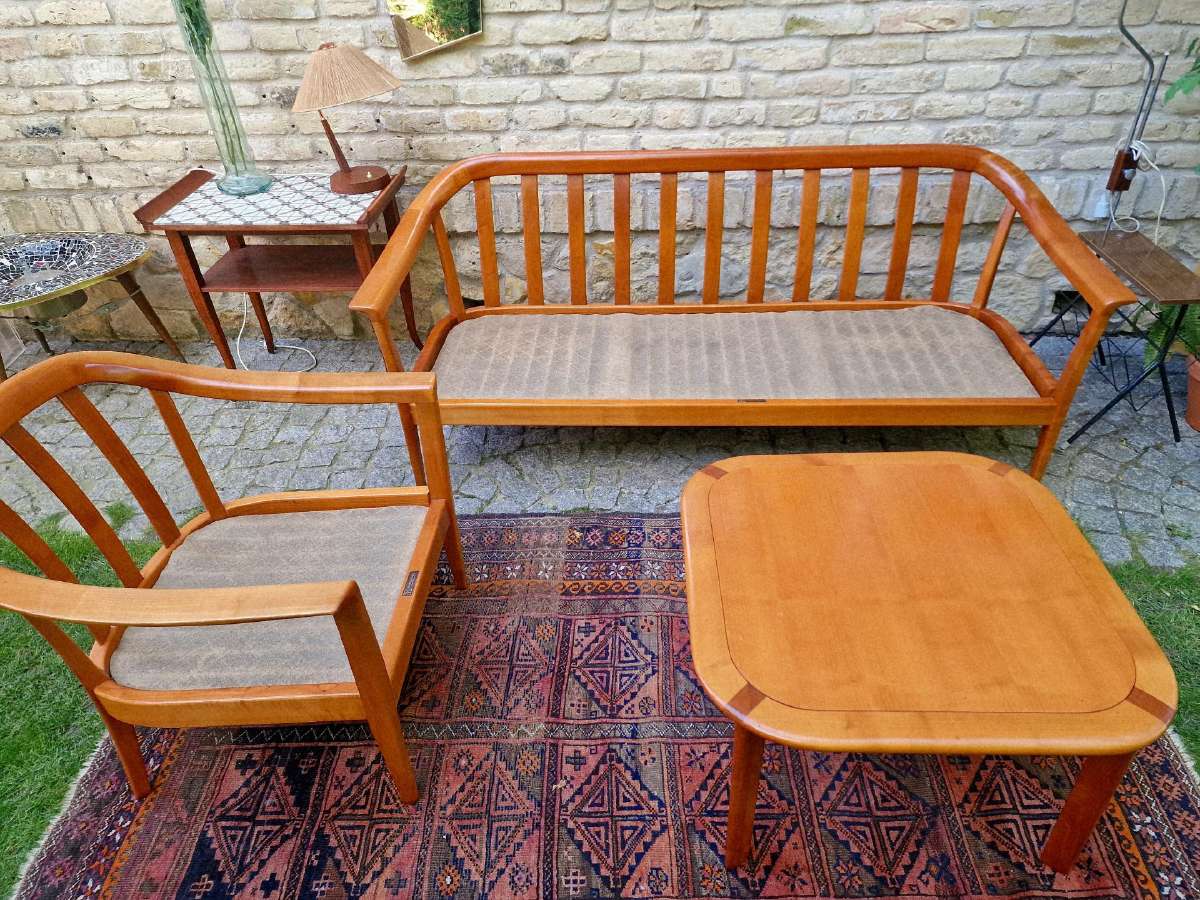 Vintažinis mid century svetainės komplektas - nuotraukos Nr. 9
