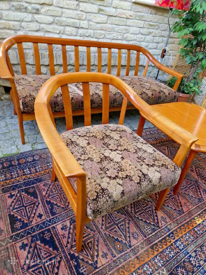 Vintažinis mid century svetainės komplektas - nuotraukos Nr. 10