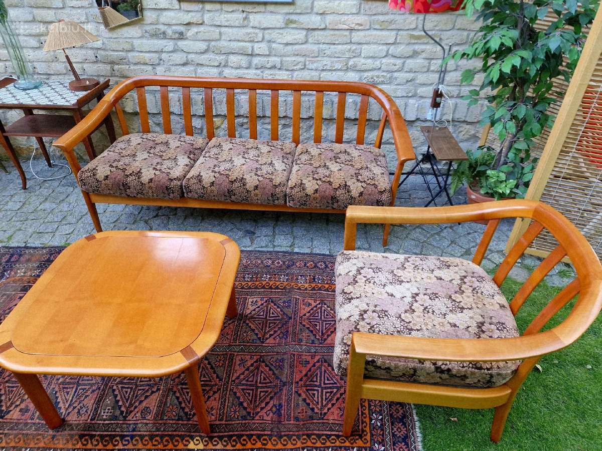 Vintažinis mid century svetainės komplektas - nuotraukos Nr. 14