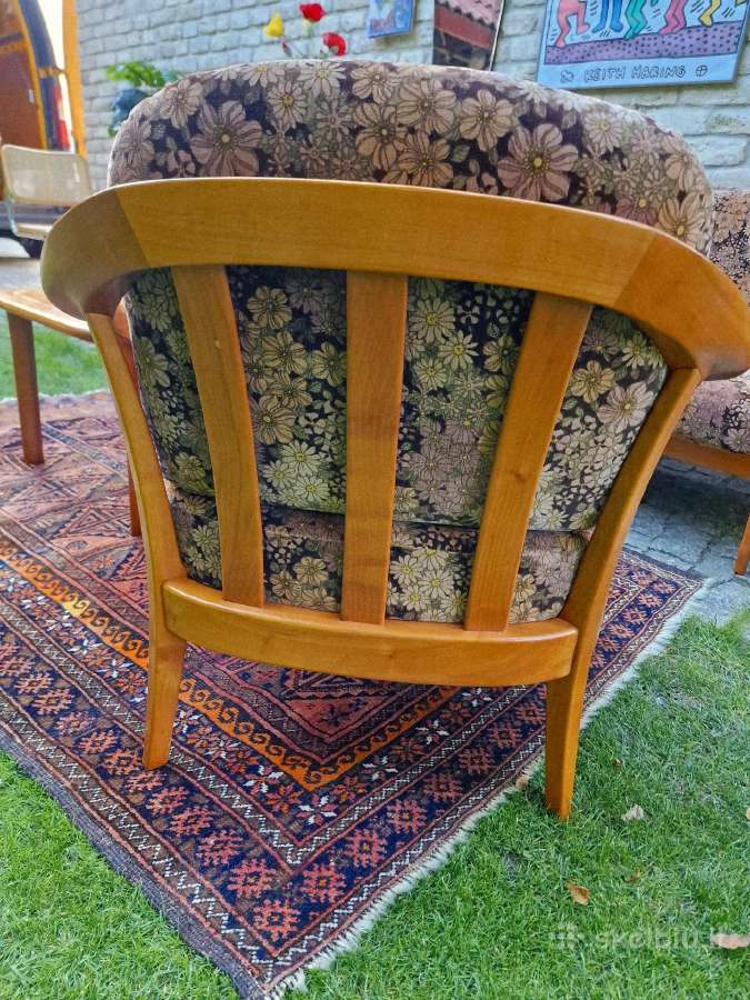 Vintažinis mid century svetainės komplektas - nuotraukos Nr. 24