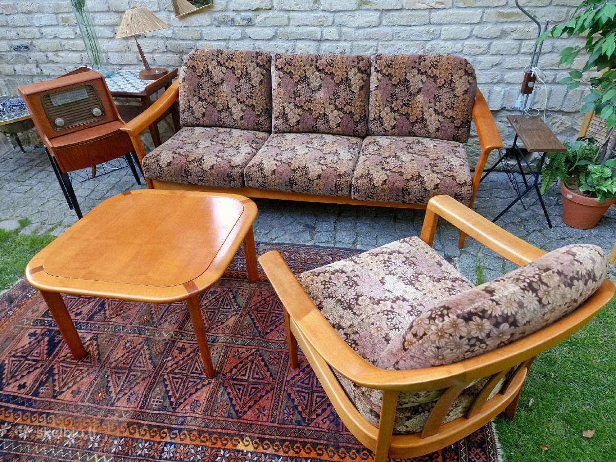 Vintažinis mid century svetainės komplektas - nuotraukos Nr. 26