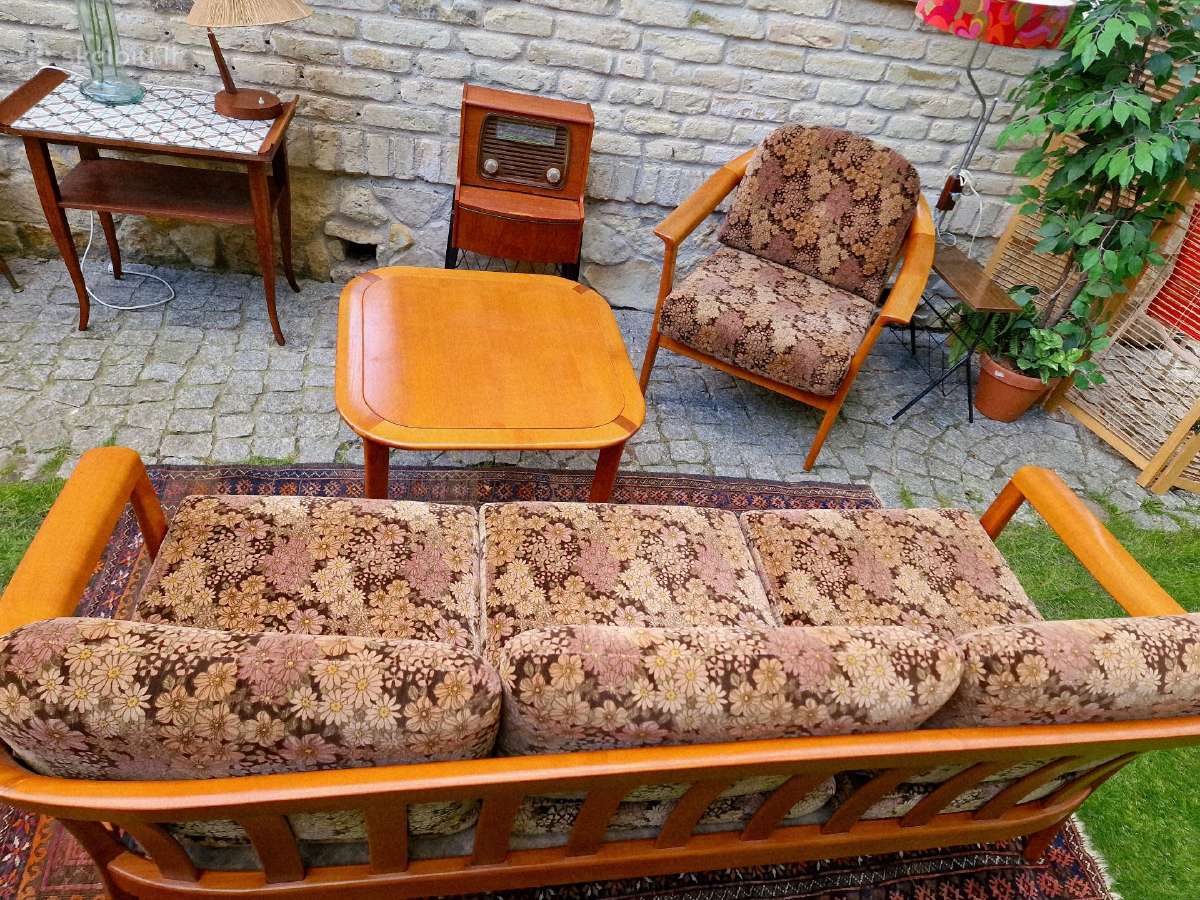 Vintažinis mid century svetainės komplektas - nuotraukos Nr. 28
