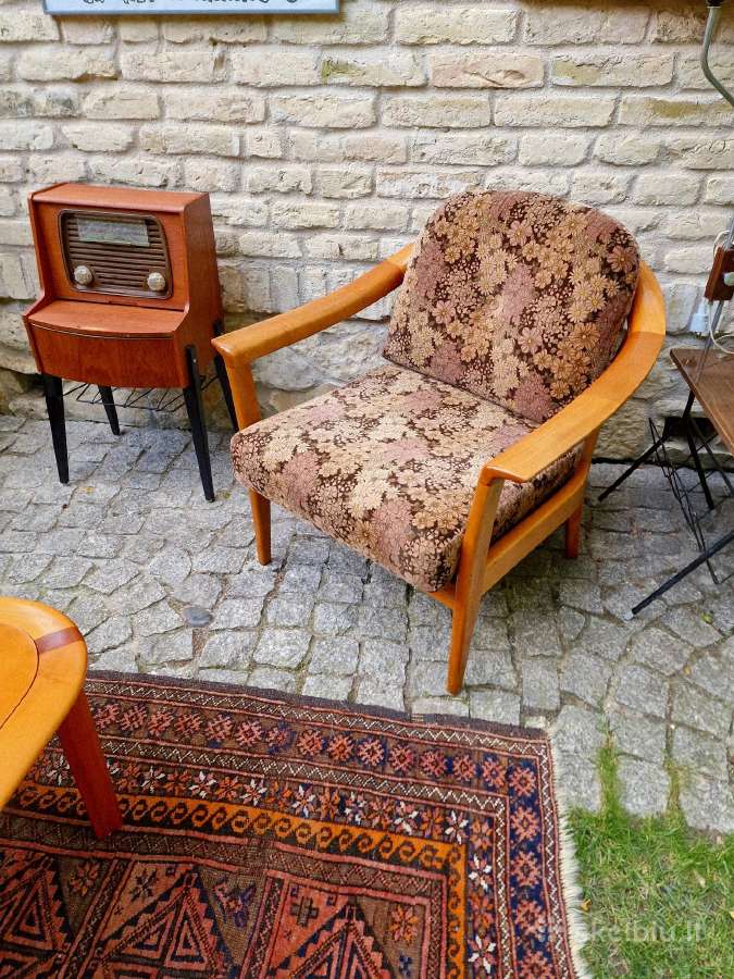 Vintažinis mid century svetainės komplektas - nuotraukos Nr. 30