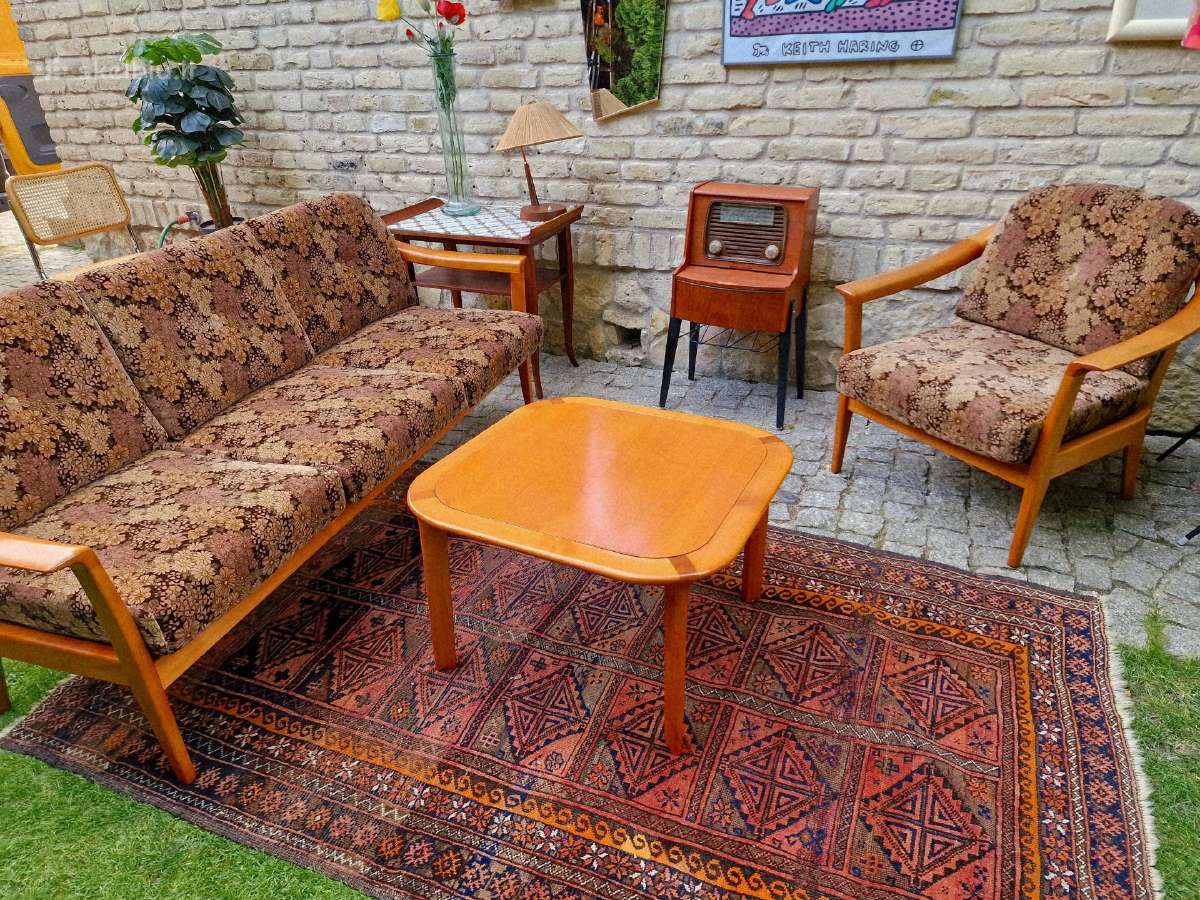 Vintažinis mid century svetainės komplektas - nuotraukos Nr. 33