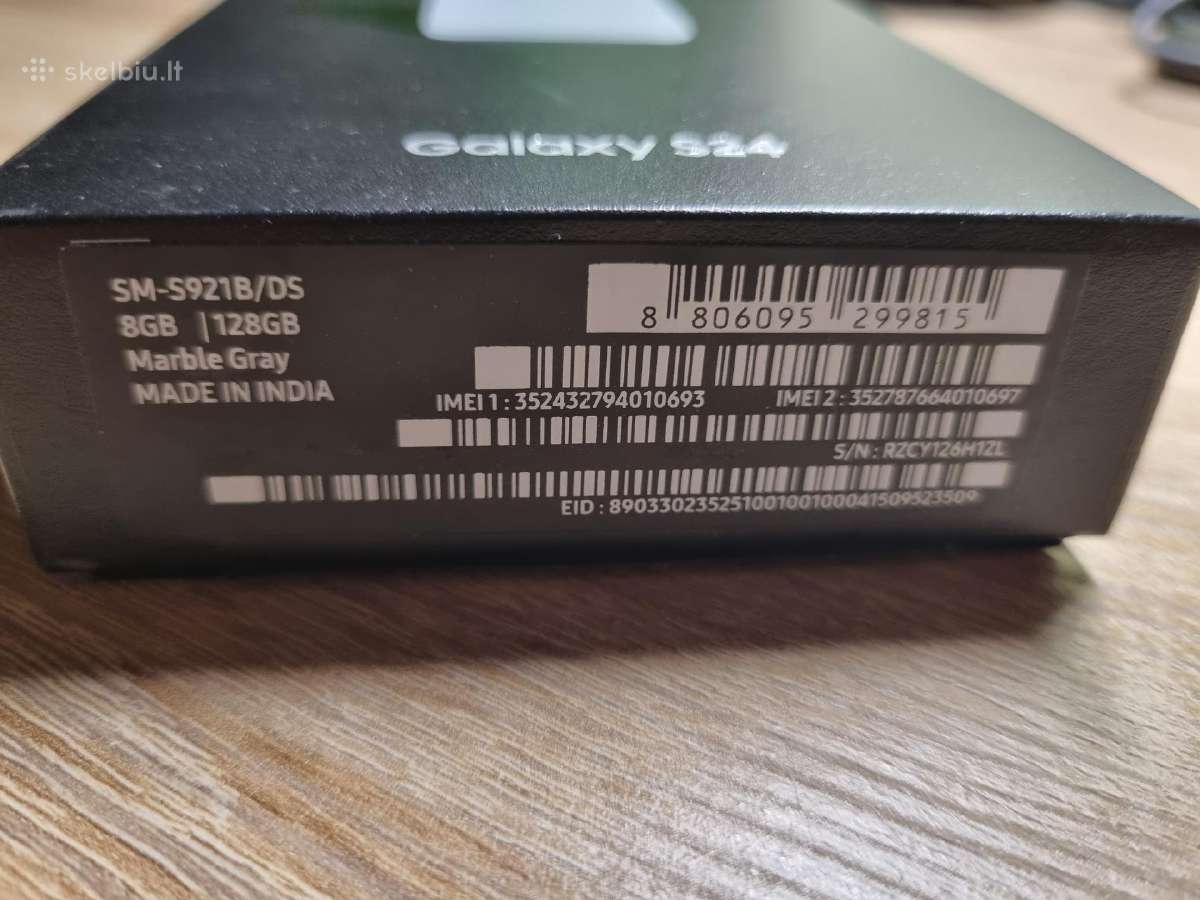 Samsung S24 128gb Marble Gray - nuotraukos Nr. 14