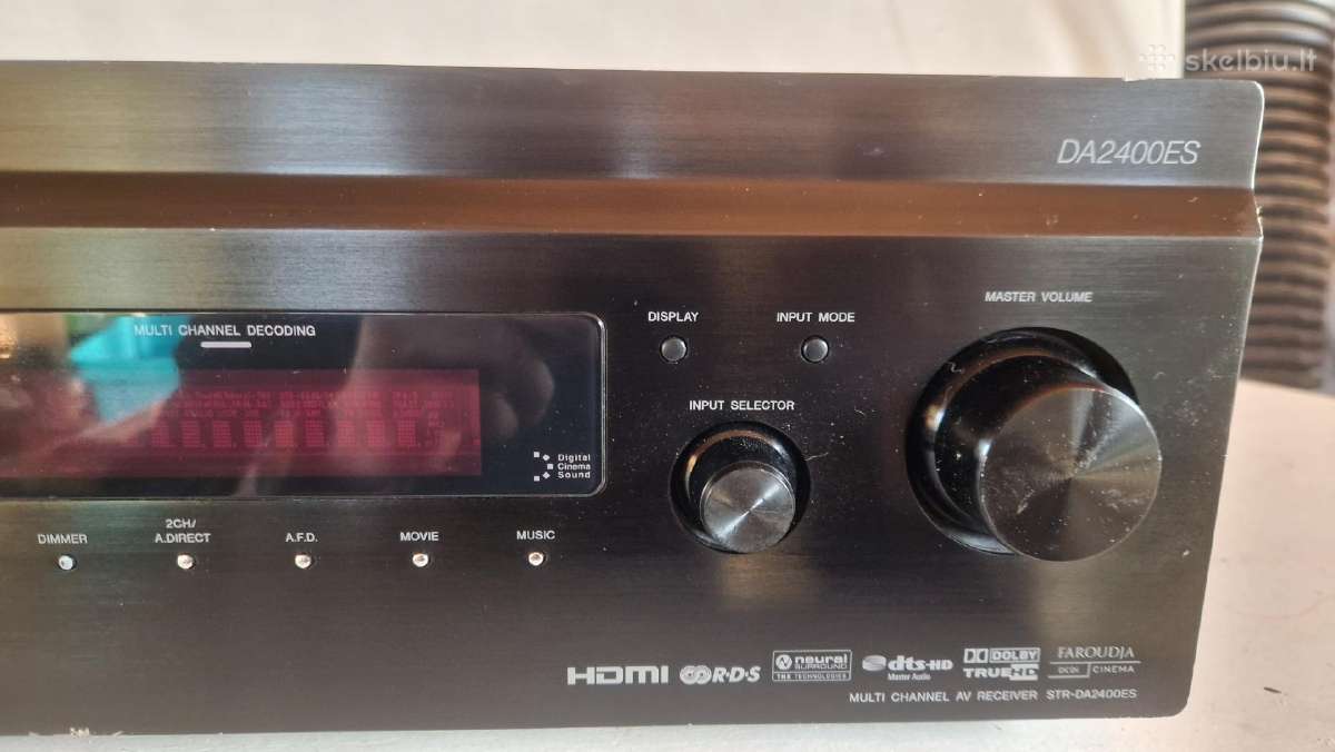 Aukštos klasės Sony Str-da2400es 7.1 resyveris Cec - nuotraukos Nr. 4