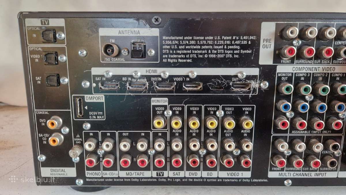 Aukštos klasės Sony Str-da2400es 7.1 resyveris Cec - nuotraukos Nr. 10