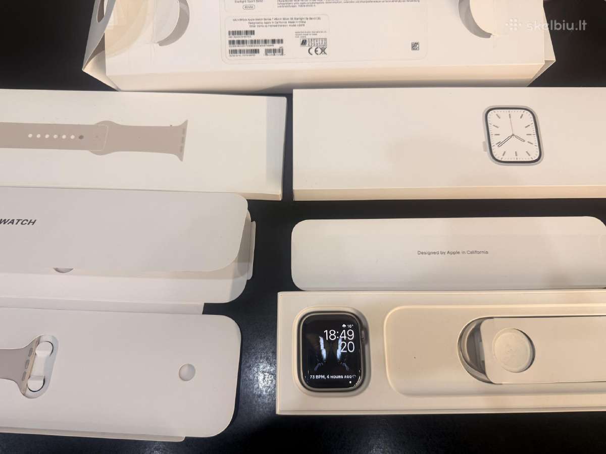 Apple Watch 7 45mm stainless steel silver - nuotraukos Nr. 2
