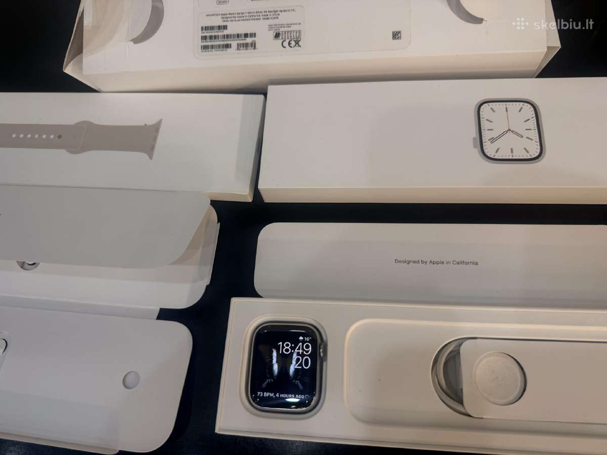Apple Watch 7 45mm stainless steel silver - nuotraukos Nr. 3