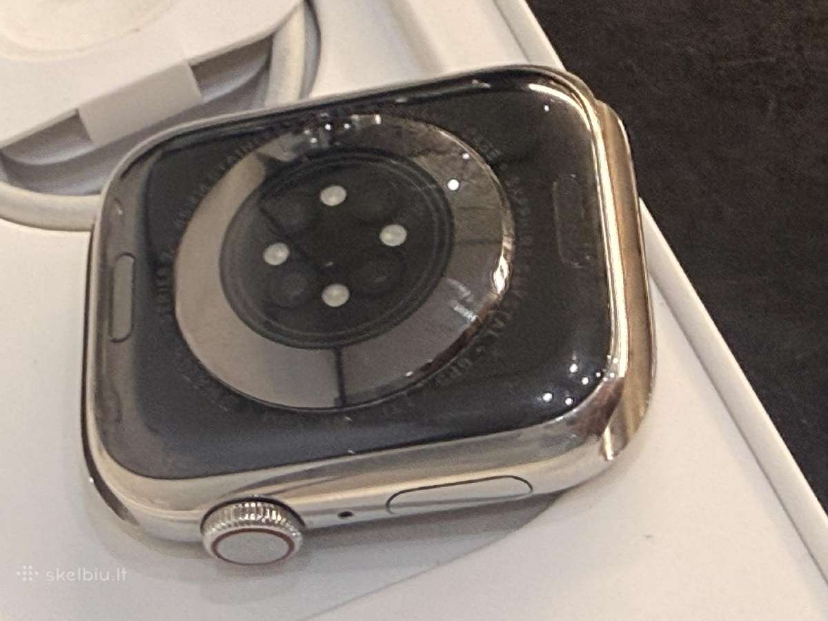 Apple Watch 7 45mm stainless steel silver - nuotraukos Nr. 9