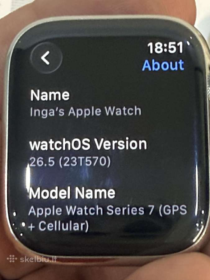 Apple Watch 7 45mm stainless steel silver - nuotraukos Nr. 10