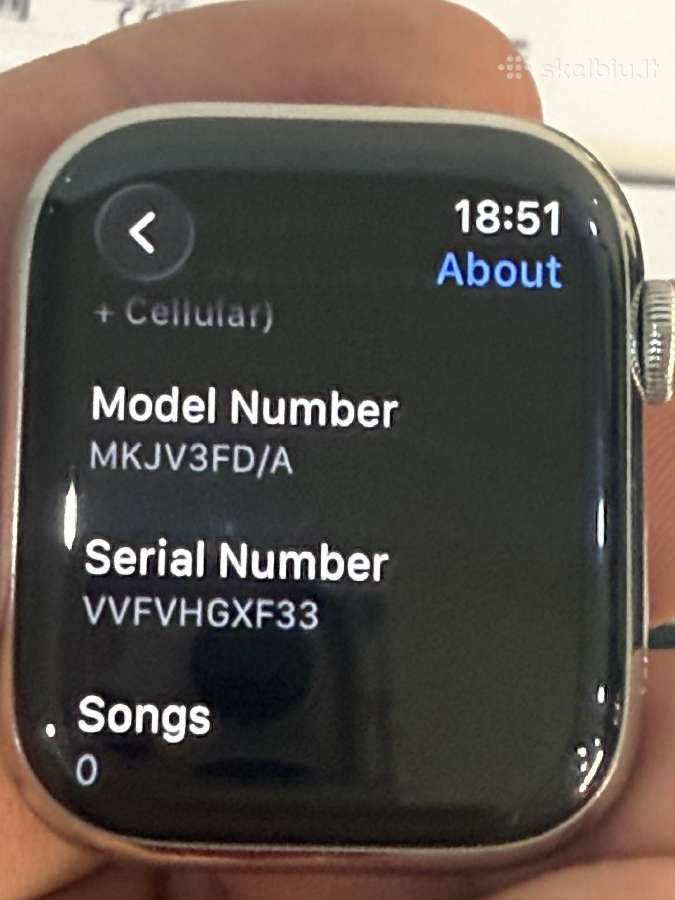 Apple Watch 7 45mm stainless steel silver - nuotraukos Nr. 11