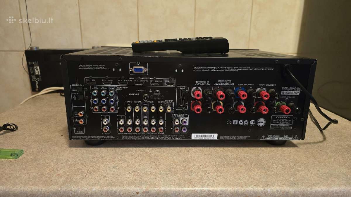 Onkyo tx-sr608 resyveris su distanciniu pultu. - nuotraukos Nr. 2