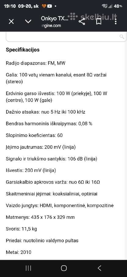 Onkyo tx-sr608 resyveris su distanciniu pultu. - nuotraukos Nr. 4