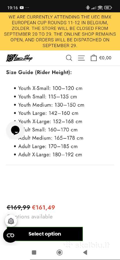 BMX S1 apsaugos youth large - nuotraukos Nr. 7