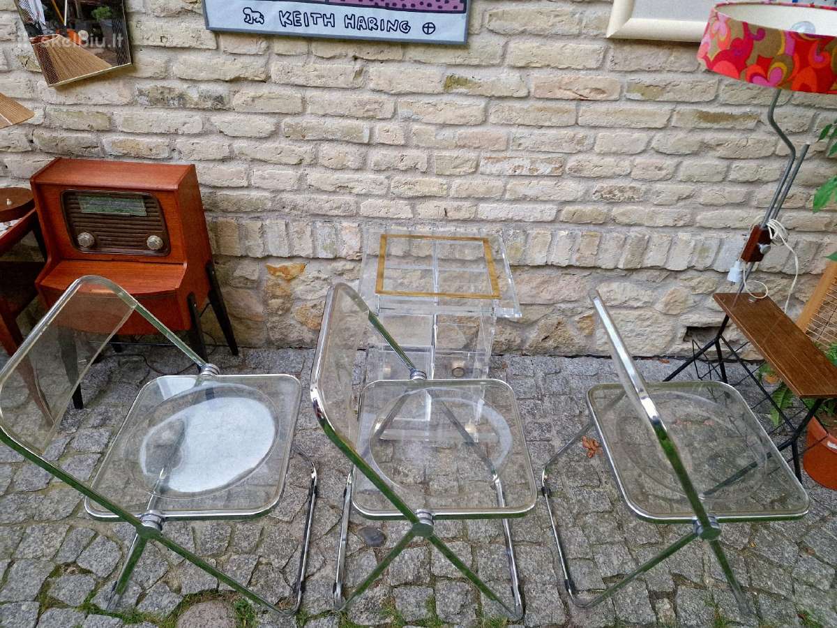 Vintažinės mid century Bauhaus st. kėdės "Plia" - nuotraukos Nr. 7