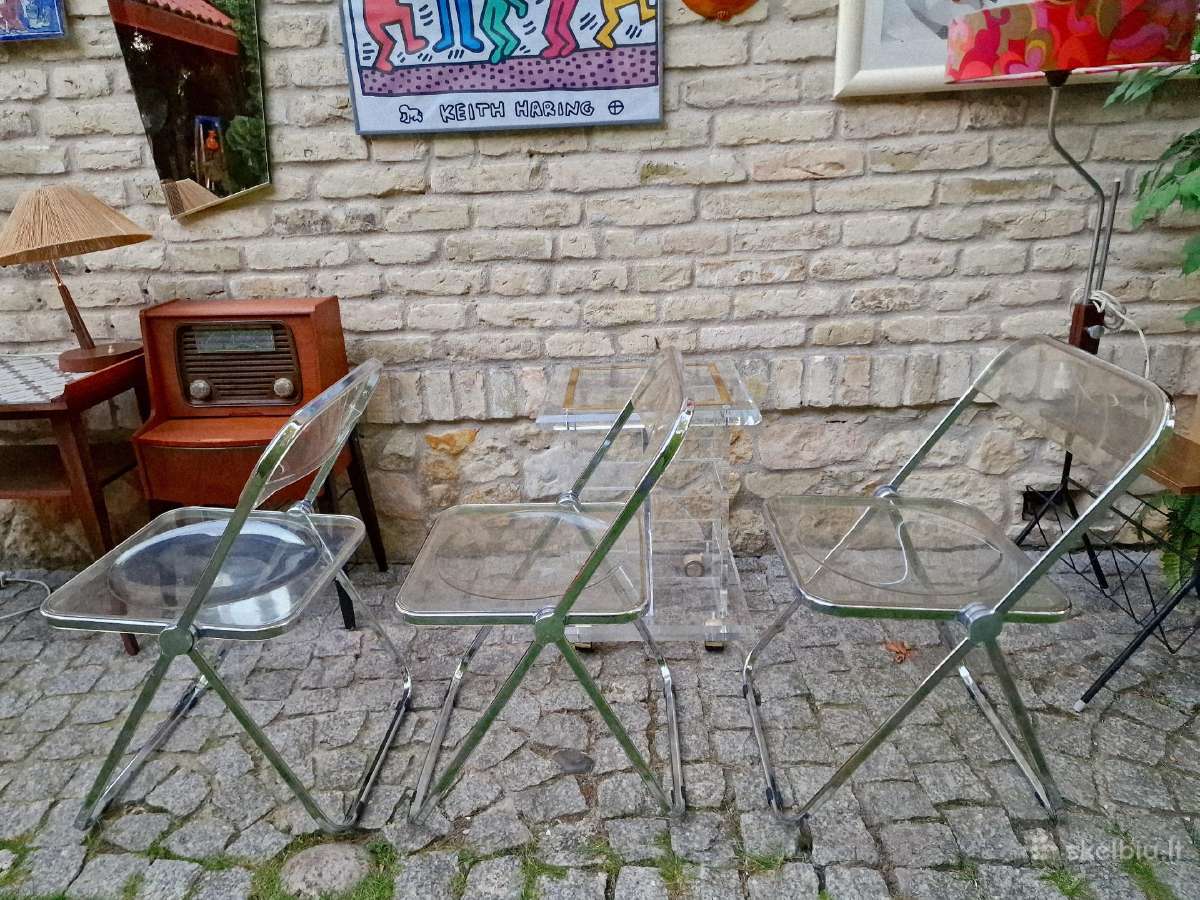 Vintažinės mid century Bauhaus st. kėdės "Plia" - nuotraukos Nr. 17