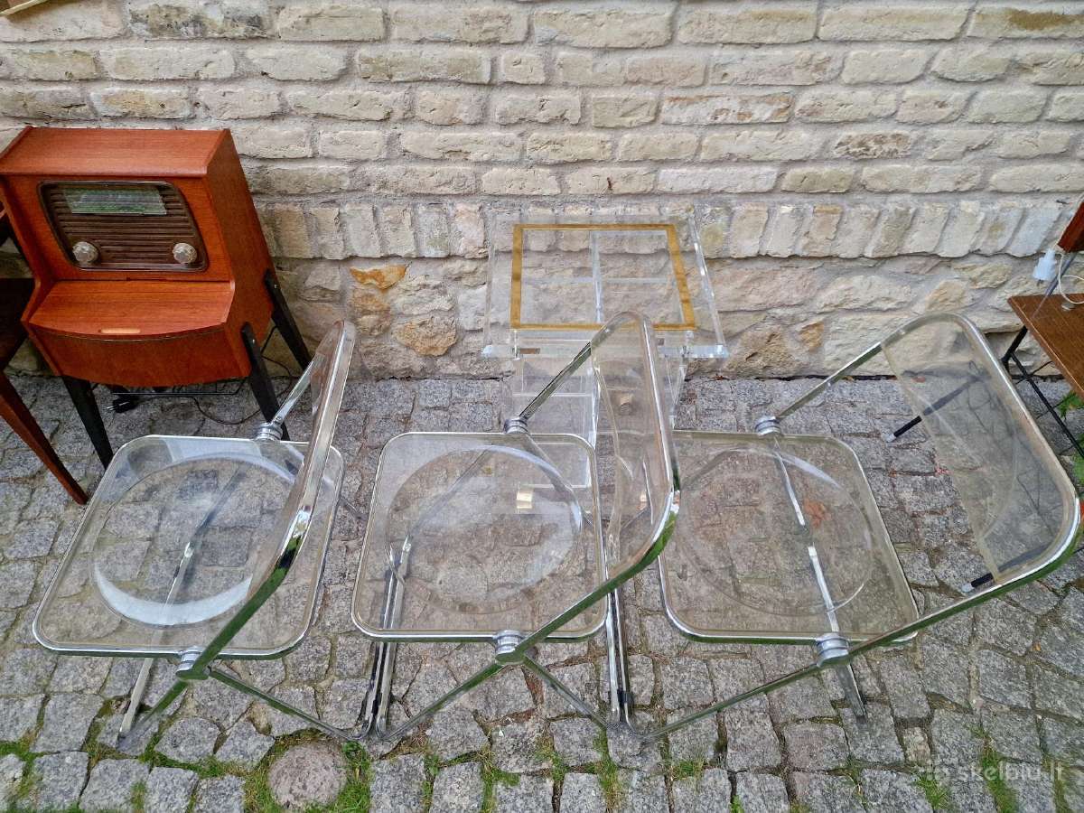 Vintažinės mid century Bauhaus st. kėdės "Plia" - nuotraukos Nr. 19