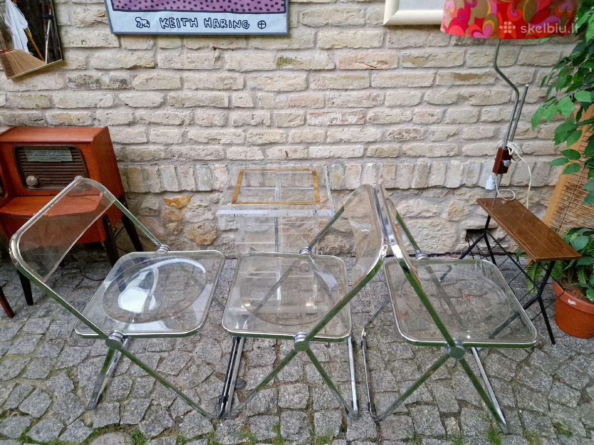 Vintažinės mid century Bauhaus st. kėdės "Plia" - nuotraukos Nr. 26