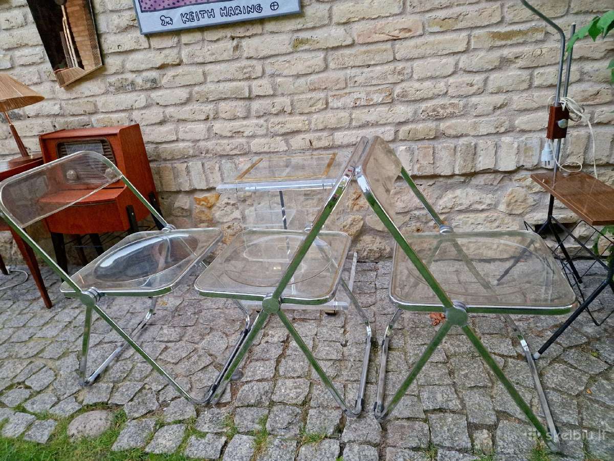 Vintažinės mid century Bauhaus st. kėdės "Plia" - nuotraukos Nr. 27