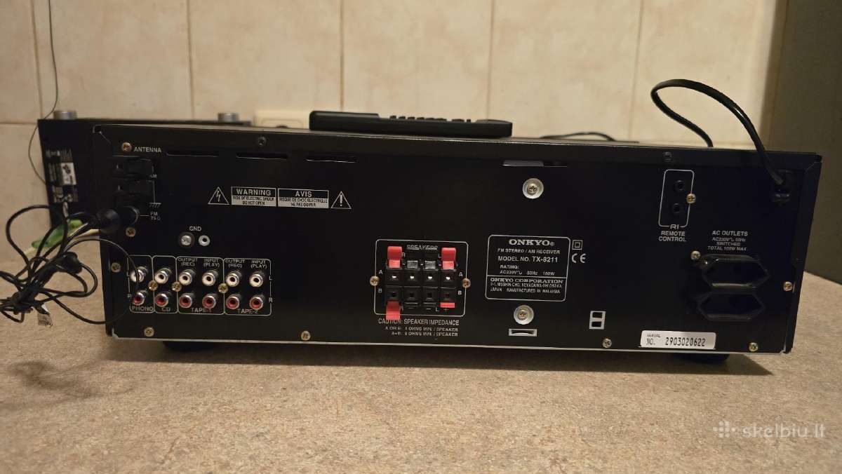 Onkyo Tx-8211 resyveris su distanciniu pultu. - nuotraukos Nr. 2