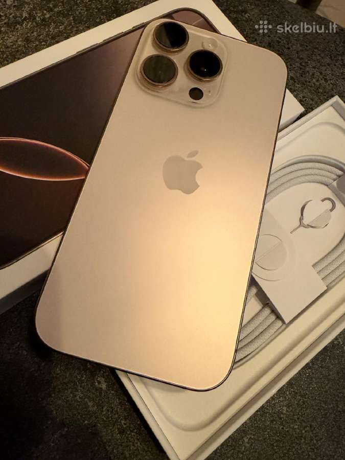 iPhone 16 pro gold titanium - nuotraukos Nr. 2