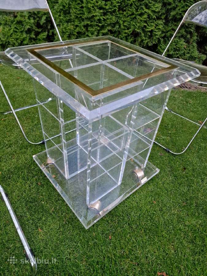 Vintažinis mid century poliakrilo staliukas - nuotraukos Nr. 12