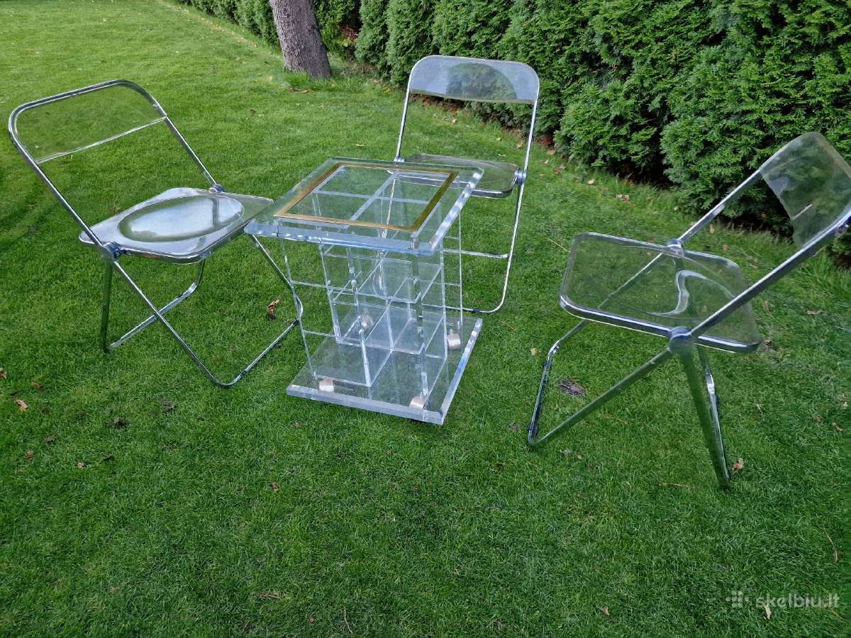 Vintažinis mid century poliakrilo staliukas - nuotraukos Nr. 18