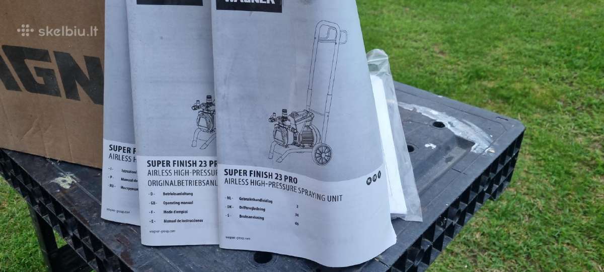 Wagner Superfinish 23 Pro Sf23 –profesionalus Air - nuotraukos Nr. 10