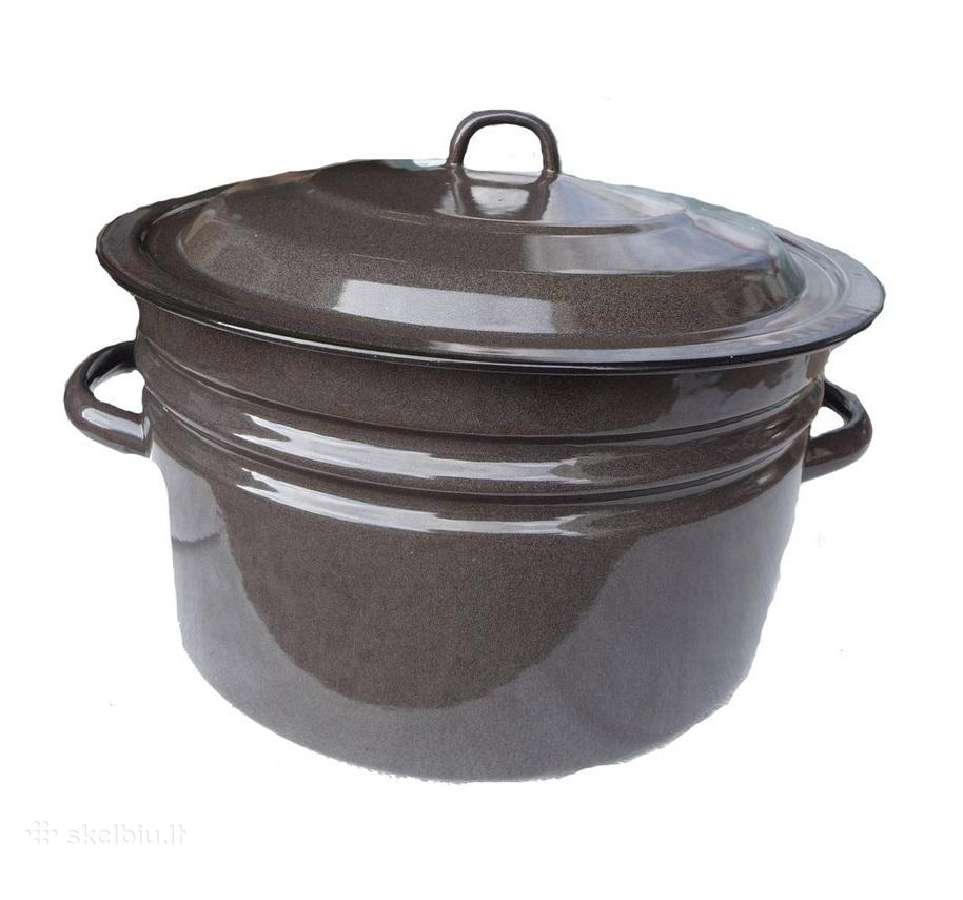 Emaliuoti didelės talpos puodai, kibirai - nuotraukos Nr. 6