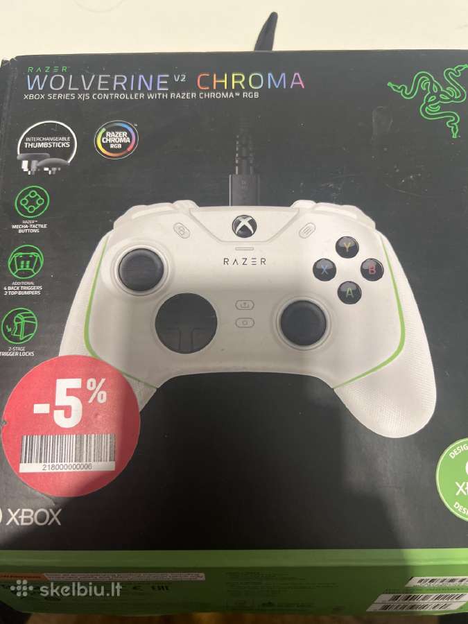 Wolverine chroma rgb xbox pultelis. - nuotraukos Nr. 2