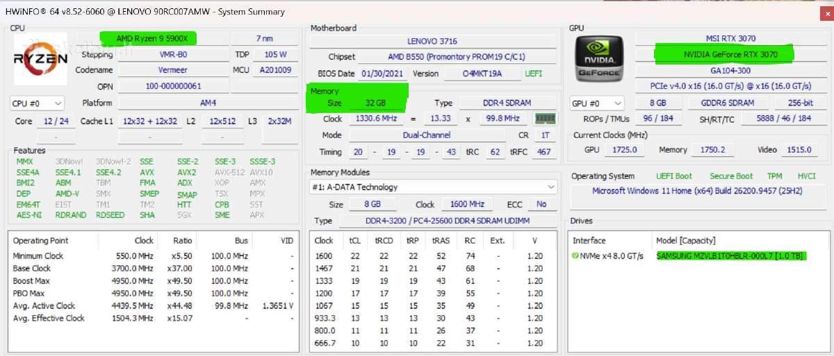 Lenovo Legion Tower Rtx 3070 - nuotraukos Nr. 2