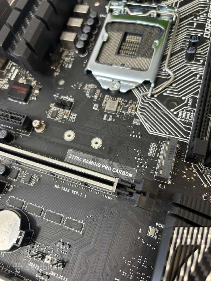 Pagrindinė Plokštė Msi Z170a Gaming pro carbon - nuotraukos Nr. 2