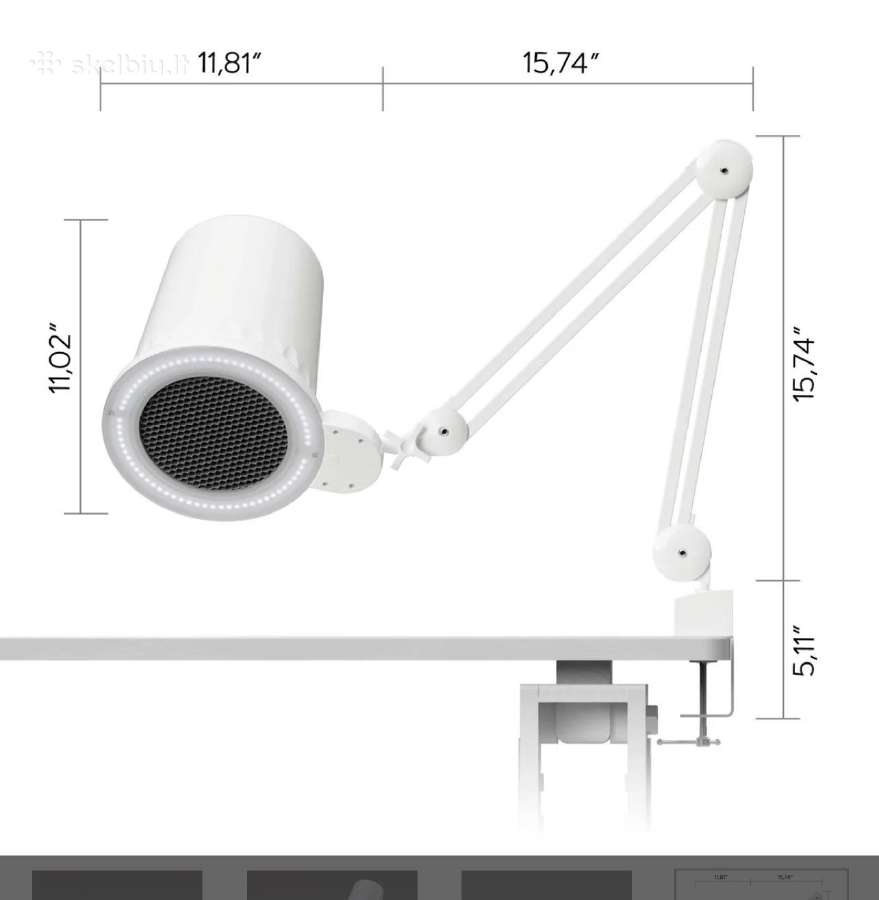 4blanc Aliz dulkių surinkėjas su LED ir stovu - nuotraukos Nr. 2